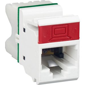 Siemon MX6-F02 Copper, Outlet, MAX, UTP, Category 6, RJ45, Flat, Punch down, T568A/B, White