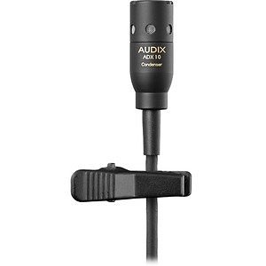 Audix ADX10 Lavalier Wireless Miniaturized Cardioid Condenser Vocal Microphone, 3' Cable