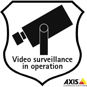 AXIS Surveillance Sticker, 10-Pack