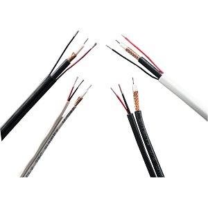 Genesis 50015508 RG59 BC with Bare Copper Braid General Purpose Video Cable, 500' (152.4m) Pull Box, Black