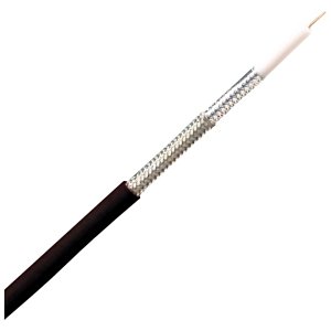 Genesis 50076101 RG6 CCS Quad-Shield General Purpose CATV Cable, CL2, CM, Sunlight Resistant, 500' (152.4m) Reel-in-Box, White