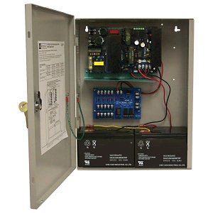 Altronix AL1024ULM Access Power Distribution Module with Power Supply/Charger, Five PTC Class 2 Outputs, 24VDC at 10A, BC400 Enclosure