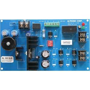 Altronix AL300ULB Power Supply/Charger, Single Class 2 Output, 12/24VDC at 2.5A, Board