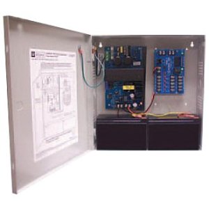 Altronix AL400ULM Access Power Distribution Module with Power Supply/Charger, Five PTC Class 2 Outputs, 12/24VDC at 4A, BC300 Enclosure