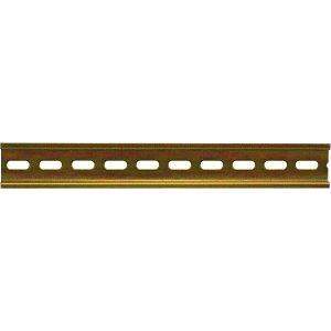 Altronix D10 10" DIN Rail, Standard 35mm Slotted Extruded Aluminum, Includes Hardware (Screws and Spacers)