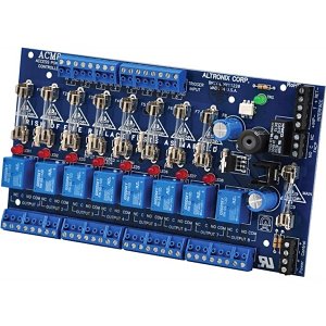 Altronix ACM8 Access Power Controller, 8 Fused Relay Outputs, Board