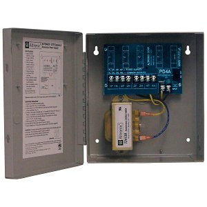 Altronix ALTV244CB CCTV Power Supply, 4 PTC Outputs, 24/28VAC at 4A, 115VAC, BC100 Enclosure