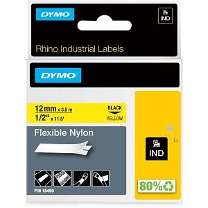 DYMO 18490 Rhino Flexible Nylon Labels