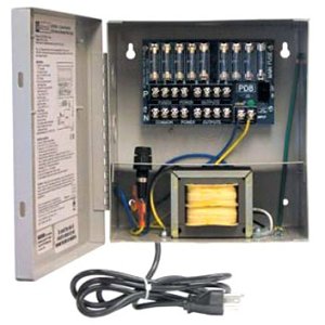 Altronix ALTV248ULCB3 CCTV Power Supply, 8 PTC Class 2 Outputs, 24-28VAC, at 3.5A, 115VAC, BC100 Enclosure, includes 3-wire line cord