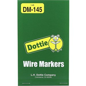 Dottie DM145 Vinyl Cloth Wire Marker Book, 1-45