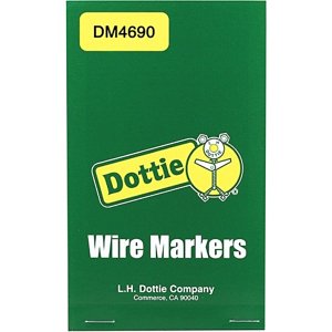 Dottie DM4690 Vinyl Cloth Wire Marker Book, 46-90