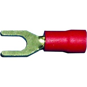 SRC SPA-4I  22-18AWG #10 Stud Vinyl Insulated Flanged Block Spade, 100-Pack