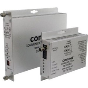 ComNet FDX60S1A RS232/422/485 2W and 4W Bi-directional Universal Data Transceiver, sm, 1 fiber