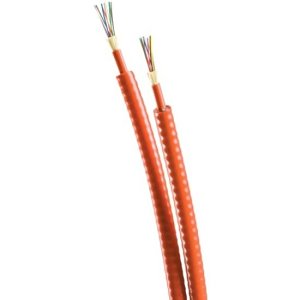 OCC DX006DWLS9ORI2 Fiber Optic Cable, 62.5/125 Micron Tight Buffer Multimode Distribution Fiber, Type OFNR, Laser Ultra-Fox Fiber, Interlocked Armor, Orange PVC Jacket, 6 Fiber,