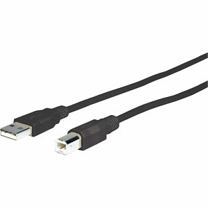 Comprehensive USB2-AB-15ST USB 2.0 A Male To B Male Cable, 15'