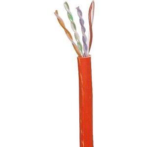 Remee 6BNSM2Z CAT6 Plenum Cable, 23/4 Solid BC, No Spline, CMP, 1000' (304.8m) Pull Box, Orange