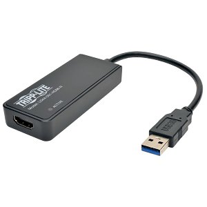 Tripp Lite U344-001-HDMI-R USB 3.0 SuperSpeed to HDMI Dual Monitor External Video Graphics Card Adapter 1080p, 512MB SDRAM, Black
