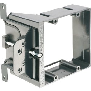 arlington lva1 adjustable depth mounting bracket, 1-gang, black image of 9n-lva1