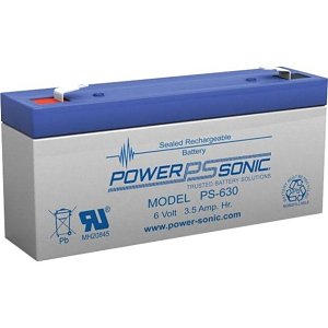 Power Sonic PS-630 6V 3.5 AH Rechargeable SLA Battery