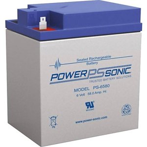 Power Sonic PS-6580 PS Series 6V, 58 Ah General Purpose SLA Battery