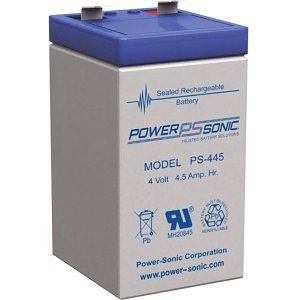Power Sonic PS-445 PS Series 4V, 4.5 Ah General Purpose SLA Battery
