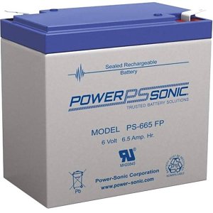 Power Sonic PS-665 PS Series 6V, 6.5 Ah General Purpose SLA Battery