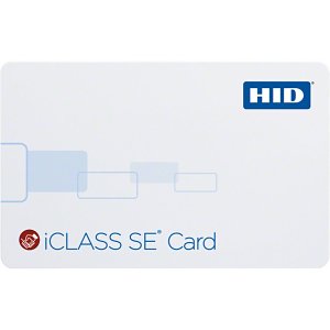 HID 3003PGGMN iCLASS 32k  SE Card, SIO Programmed, Glossy Front and Back, Sequential Matching Encoded/Printed (Inkjetted), No Slot, Vertical Slot Indicators, White