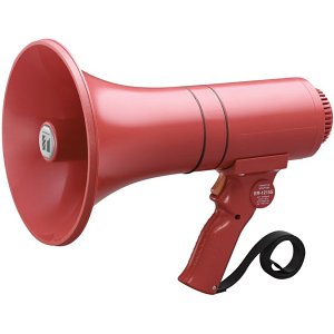 TOA ER-1215S Hand Grip Type Megaphone, 15W-23W Output, Red