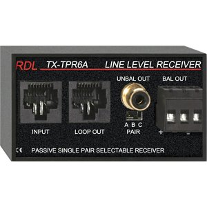 RDL TX-TPR6A Passive Single-Pair Receiver - Twisted Pair Format