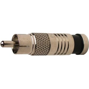 Platinum Tools Rca-Type Nickel Sealsmart Coaxial Compression Connectors