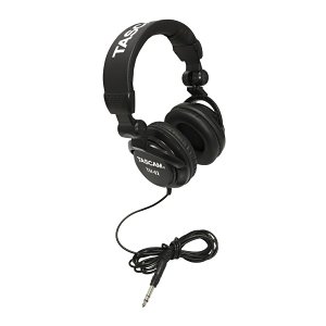TASCAM TH-02-B Studio Grade Headphones, Black