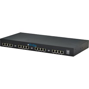 Altronix EBRIDGE1600PCRM EoC 16-Port Receiver, 100Mbps Per Port, Passes PoE/PoE+, Requires Compatible Transceiver, 1U