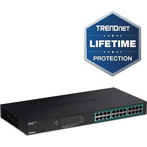 TRENDnet TPE-TG240G 24-Port Gigabit PoE  Switch, 48Gbps