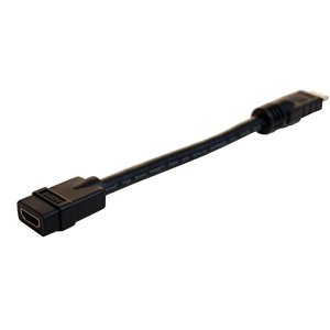 Comprehensive HDP-J-8INPROBLK Pro AV/IT Series High Speed HDMI Cable with Ethernet Male To Female 8"