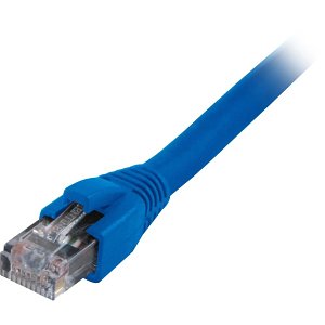 Comprehensive CAT6SHP-35BLU CAT6 Patch Cable, Solid Plenum, Shielded, Snagless, 35' (10.6m), Blue