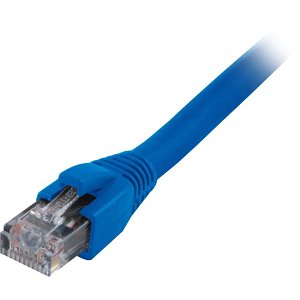 Comprehensive CAT6SHP-75BLU CAT6 Patch Cable, Solid Plenum, Shielded, Snagless, 75' (22.8m), Blue