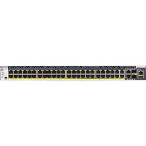 Netgear GSM4352PA M4300 Full-Width 48x1G PoE+ Stackable Managed Switch with 2x10GBASE-T and 2xSFP+ (550W PSU)