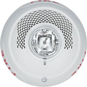 System Sensor SPSCWL L-Series Indoor Speaker Strobes, Ceiling Mount, "FIRE" Marking, White