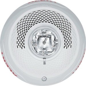 System Sensor SPSCWL-CLR-ALERT L-Series Indoor Speaker Strobes, Clear Lens, "ALERT" Marking, White