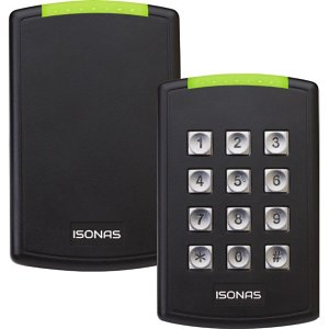 ISONAS R-1-MCT-WK Pure IP Wallmount Keypad Wiegand Reader, Black