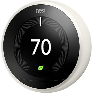 Google Nest Learning Thermostat, 3rd Gen, White (T3017US)