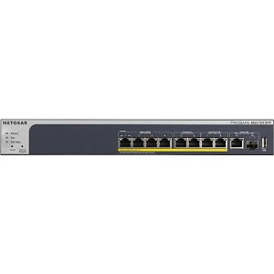 Netgear MS510TXPP 8-Port Multi-Gigabit Ethernet PoE+ Smart Switch with 2 Dedicated 10-Gigabit Uplink Ports (1 Copper/1 SFP+)