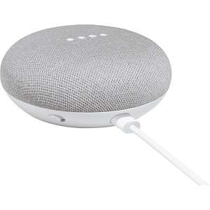 Google Mini Smart Speaker, Chalk / White (GA00210-US)