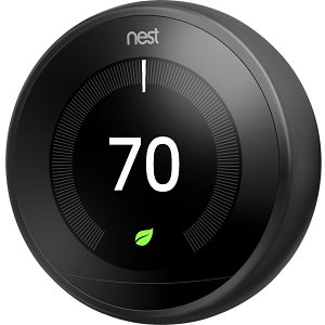 Google Nest Learning Thermostat, 3rd Gen, Carbon Black (T3016US)