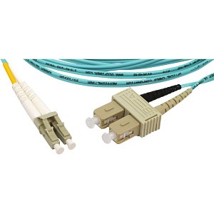 OCC D5LC-LC-3MG Fiber Optic Patch Duplex Network Cable, 9.84 ft Fiber Optic Network Cable for Network Device
