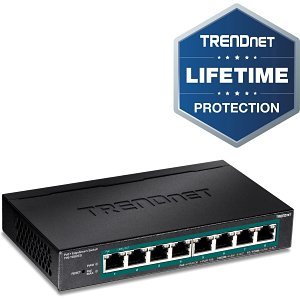 TRENDnet TPE-TG82ES 8-Port Gigabit EdgeSmart PoE+ Switch, 16Gbps