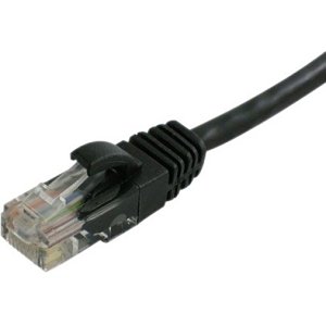 Lynn Electronics CAT6-03-BKB Optilink Cat6 UTP Stranded with Molded Boots Patch Cable, Black, 3'