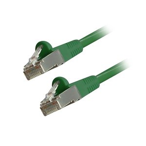 Comprehensive CAT6STP-3GRN CAT6 Patch Cable, Shielded, Snagless, 3' (0.9m), Green