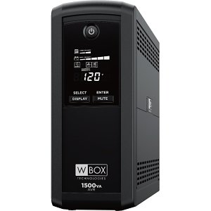 W Box 0E-1500V10RD Line-Interactive UPS, 1500VA/900W