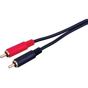 Vanco AGH236 RCA Patch Cables, OFC Stereo Dual RCA Plugs, Premium Gold Plated, 3', Red and Black